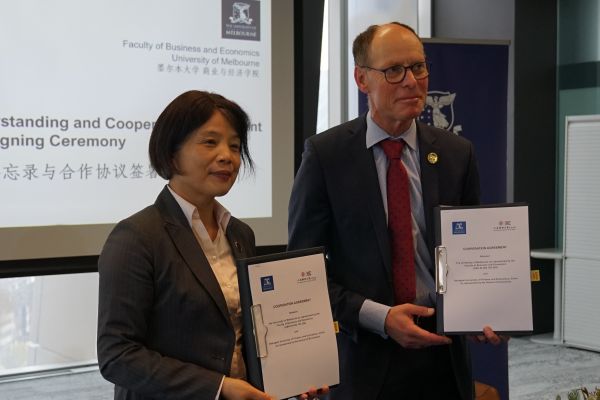 University of Melbourne strengthens bonds with Shanghai University of Finance and Economics