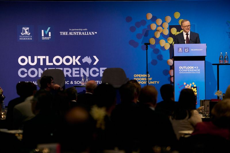 Prime Minister Anthony Albanese speaking