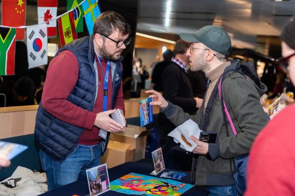Students at the Global Learning stall
