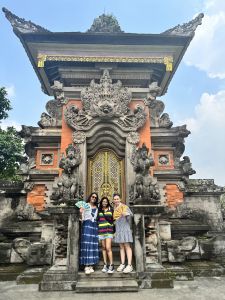 Three students in Indonesia