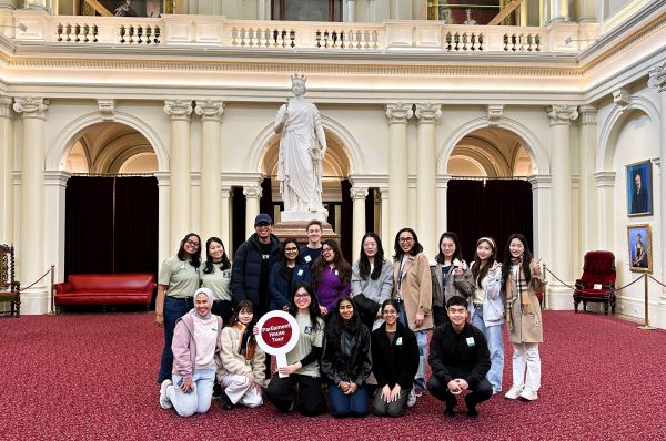 Students in the Parliament House