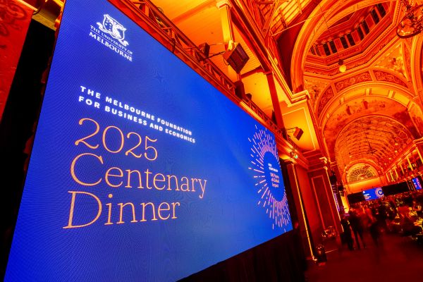 FBE100: 2025 Melbourne Foundation for Business and Economics Dinner celebrates Faculty centenary