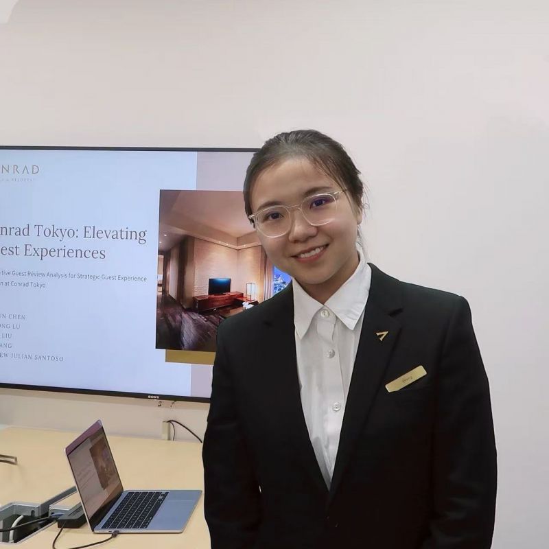 Violet on final presentation day