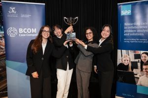 Winners with trophy