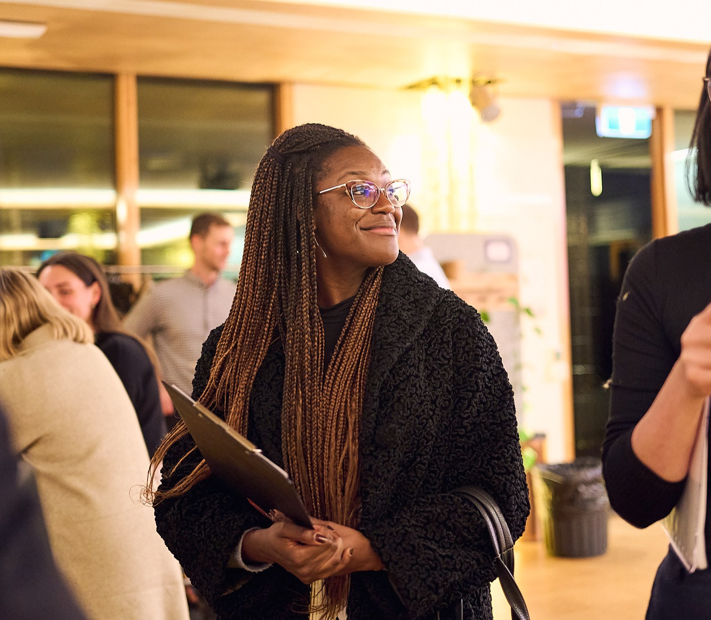 Sarah Agboola networking at Wade Institute Sarah Agboola networking at Wade Institute
