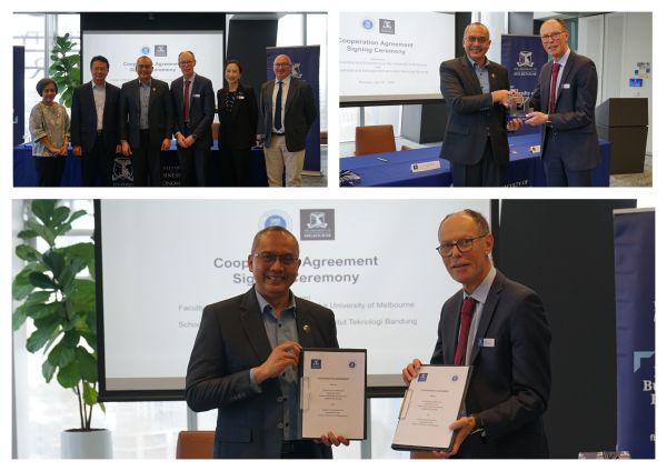 A cooperation agreement between Institut Teknologi Bandung and the Faculty of Business and Economics (FBE) was signed in April 2026 during a delegation visit led by Professor Dr. Aurik Gustomo (Dean, School of Business and Management) and Professor Dr. Irwan Meilano (Vice Rector for Academic and Student Affairs).