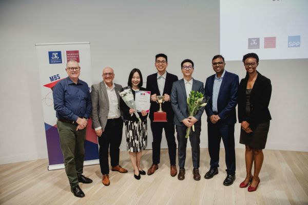 Team TradeWise with the Judges 
