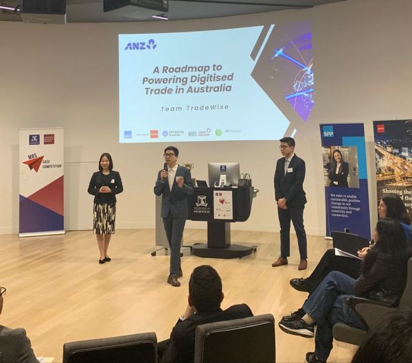 Team TradeWise during their Final Round Presentation